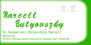 marcell bulyovszky business card